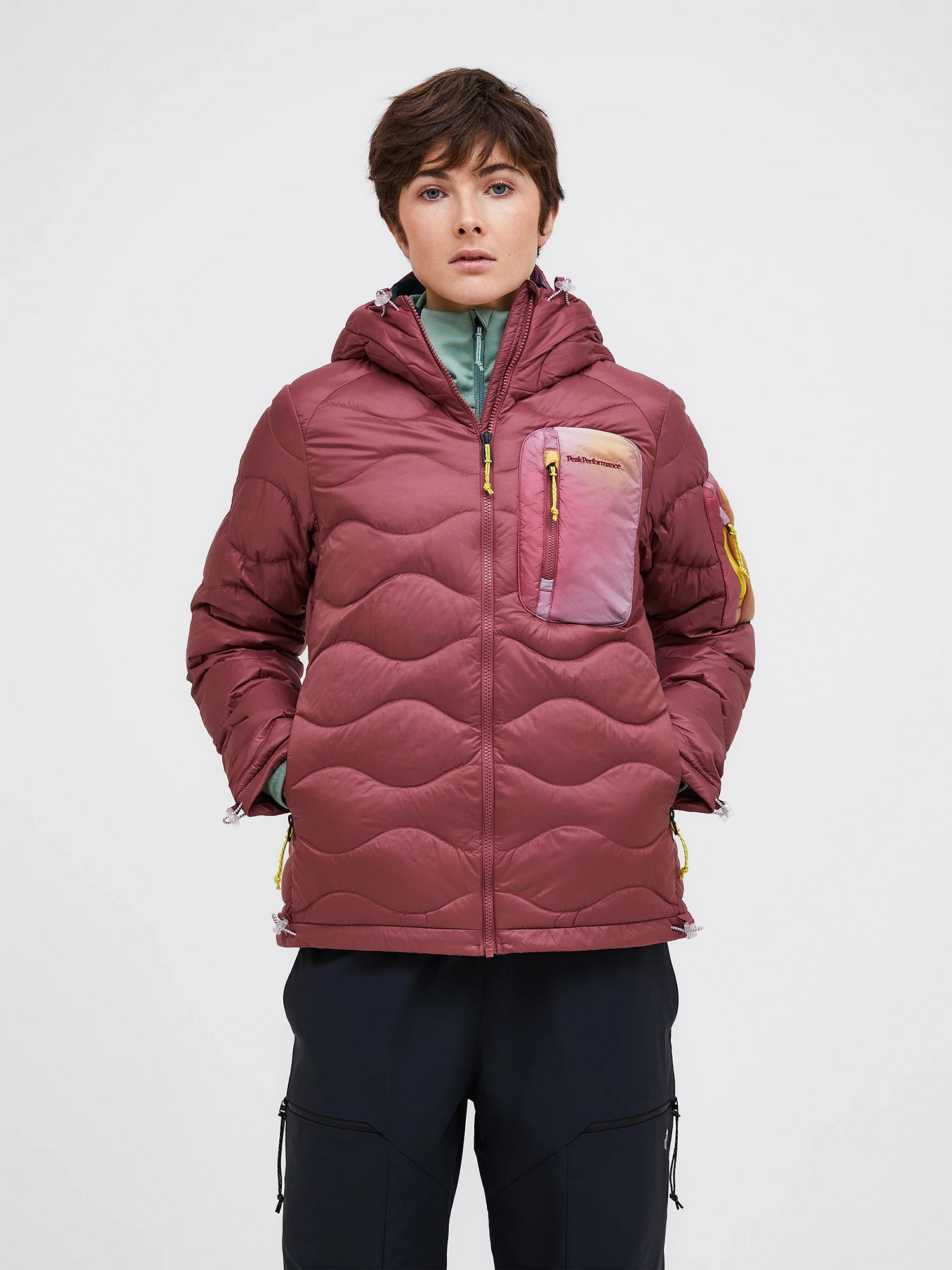 Helium AOP Utility Down Hood Women Jacket - XS